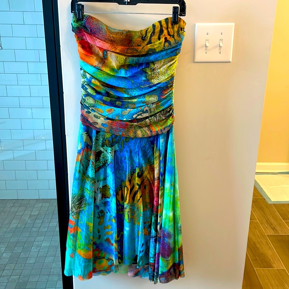 Elana Kattan multi print dress